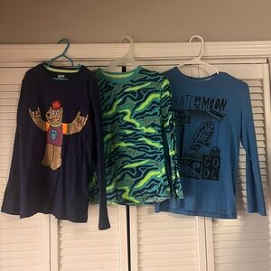 Kids Long Sleeve Graphic Tees - Set of 3